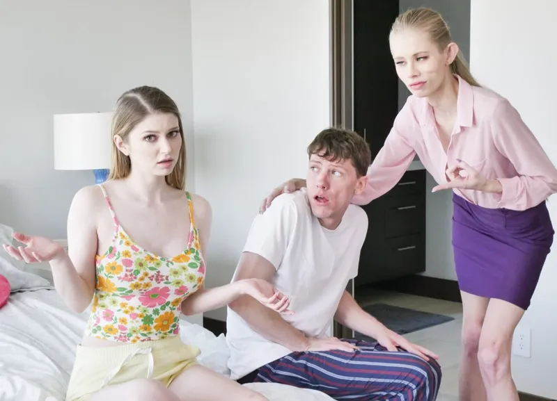 Má kế bắt con gái riêng của gã chồng địt với cậu con trai